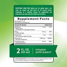 B Complex Liquid Plus B-12 Natural Berry Flavor 2 oz Pack of 2 Y74160