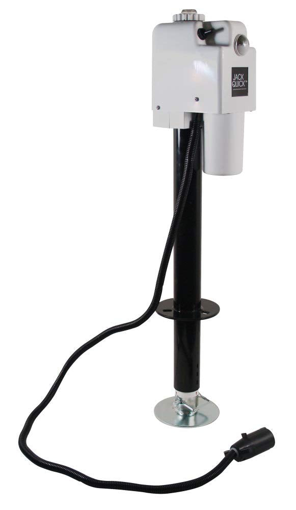 Electric Tongue Jack with 7-Way Plug, White Q281