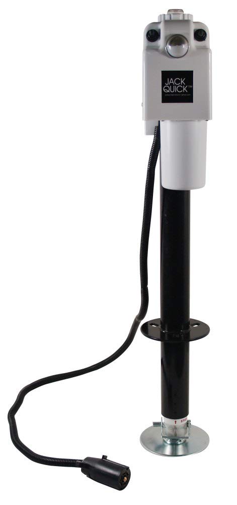 Electric Tongue Jack with 7-Way Plug, White Q281
