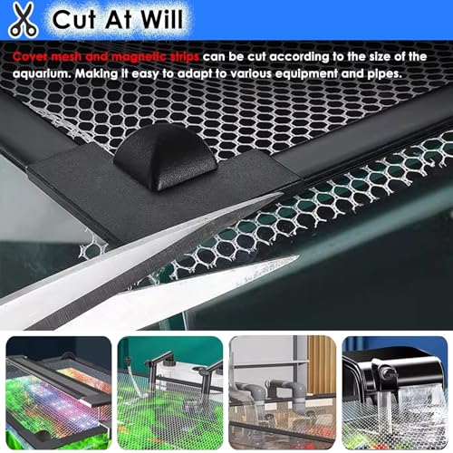 Aquarium Anti-Jump Net Cover (55.1" x 23.6") V87642