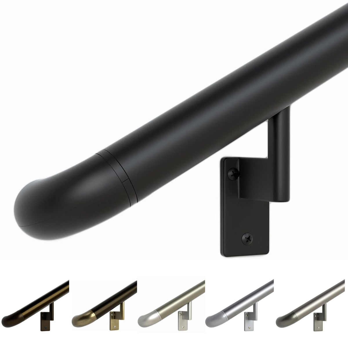 Satin Black 6ft ADA Handrail Kit S38102