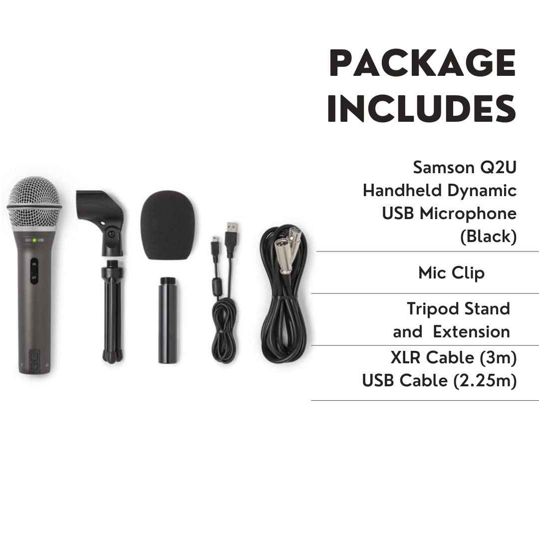 Black USB/XLR Dynamic Microphone Pack A21935