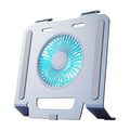 Aluminum Alloy Three Speed Regulation Light Desktop Fan Laptop Stand X623