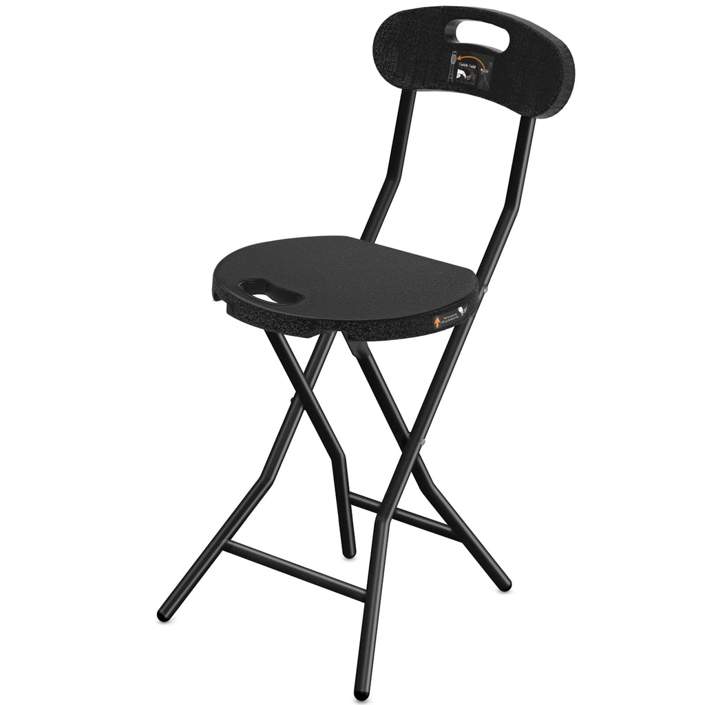 Folding Stool with Back, 18 inch Set of 1 X9061