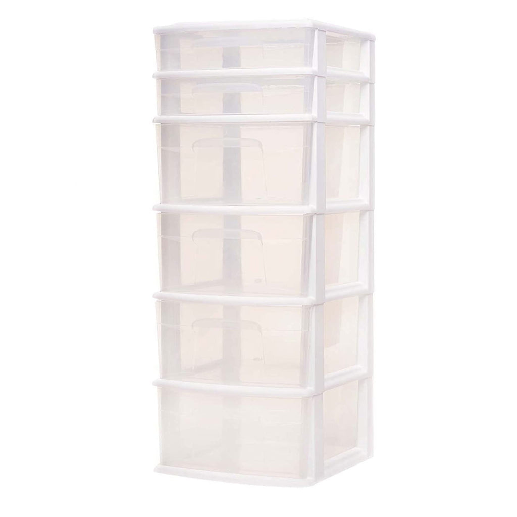 6 Drawer Plastic Storage Cart 2 Pack Z805