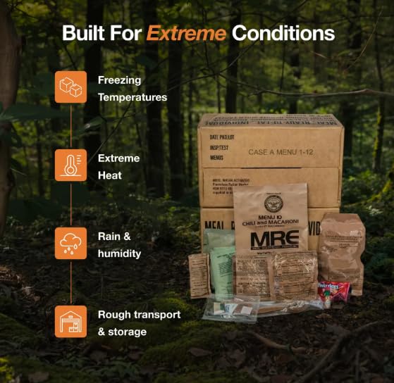 Emergency Food Supply Freeze Dried Ready Meals Variety Pack of 48 G337