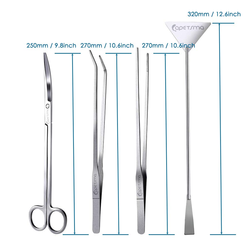 Long Stainless Steel Aquarium Plant Tools Set F9878