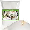14oz White Pearled Candles with Wicks B234211