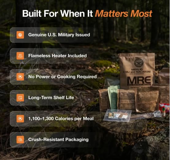 Emergency Food Supply Freeze Dried Ready Meals Variety Pack of 48 G337