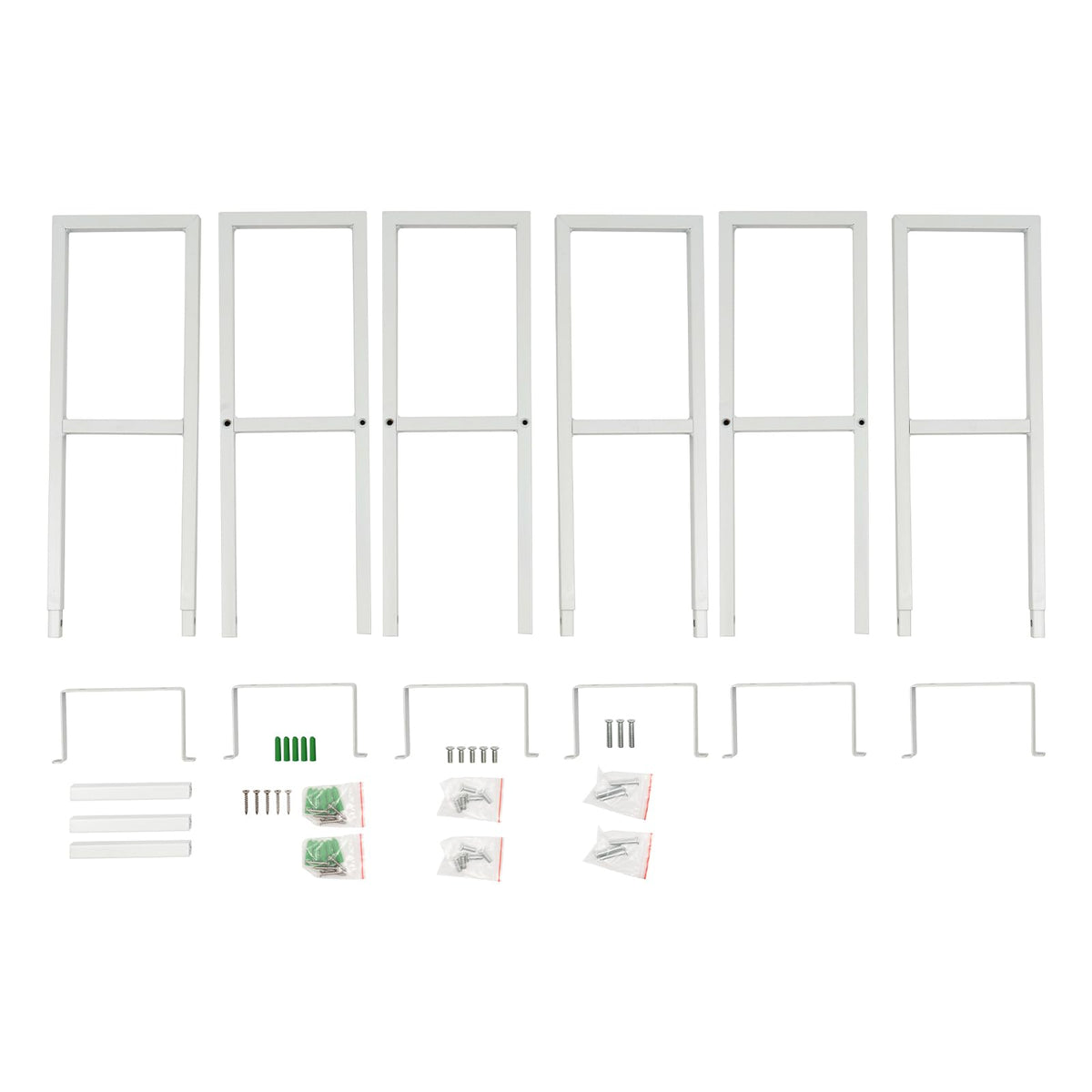 34 Inch Wall Mount Media Storage Rack, 3 pcs CD DVD Organizer Metal Shelf, White H4868