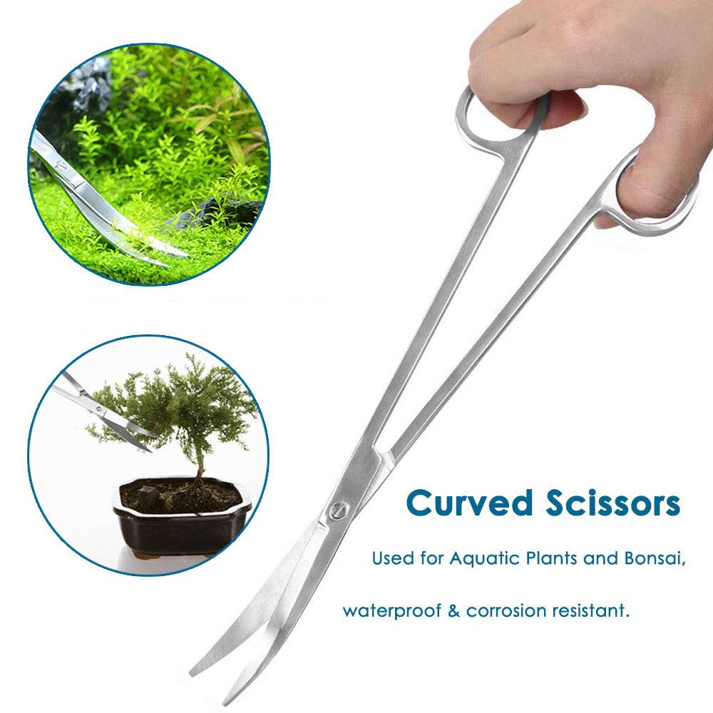 Long Stainless Steel Aquarium Plant Tools Set F9878