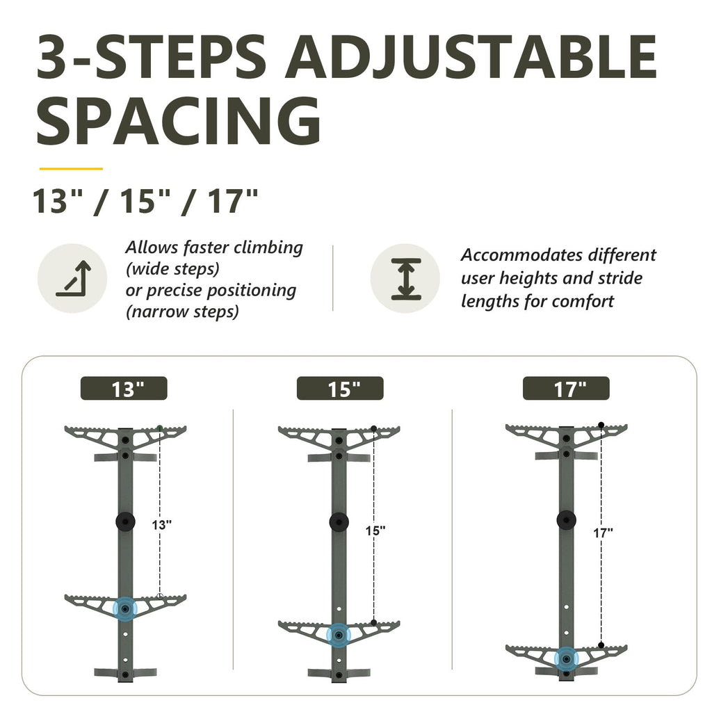20" Aluminum Tree Stand Climbing Sticks 4 Pack X78469