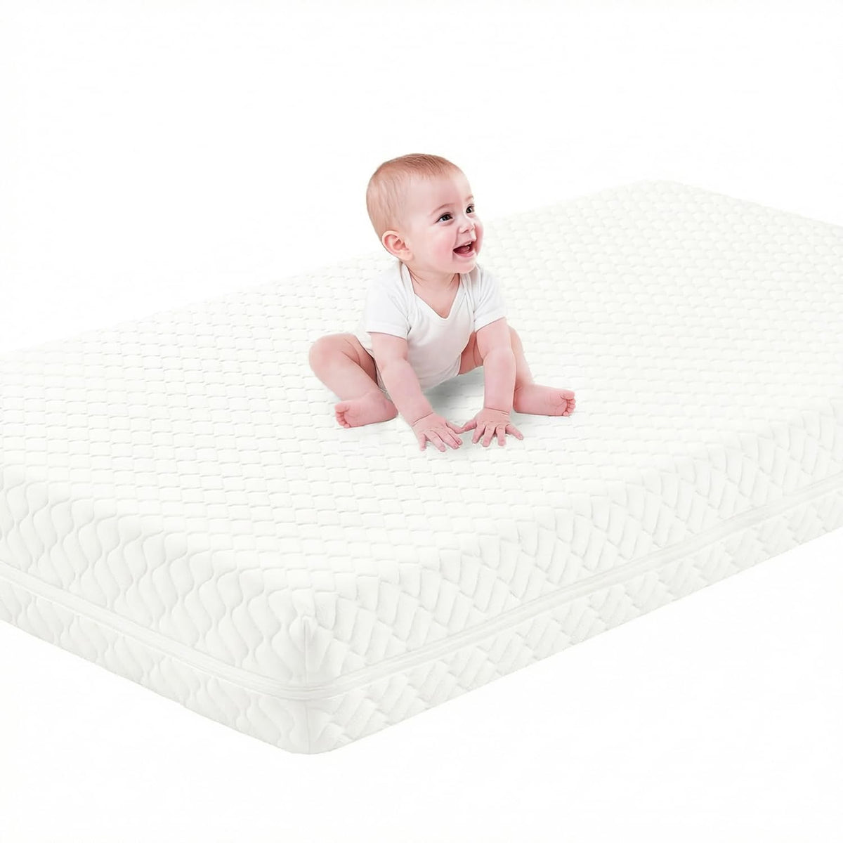 Crib Mattress, Dual Sided Memory Foam Toddler Bed Mattress D190