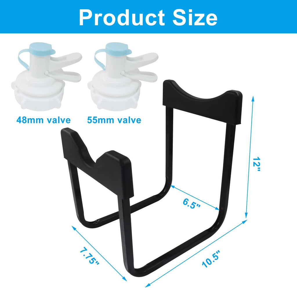 5 Gallon Water Jug Stand Black 12 Inches Height F255