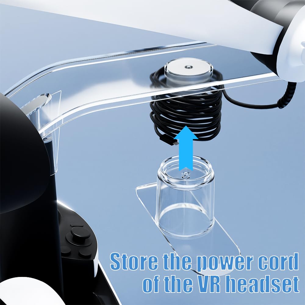 Charging Station with 7 RGB Light, Headset Display Stand, Dual Controllers Charger Dock F89257