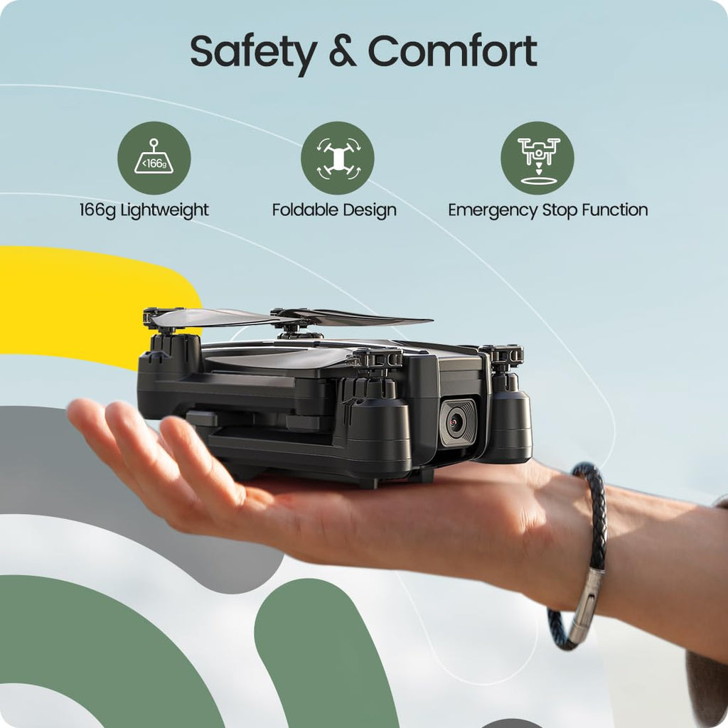 Foldable FPV Drone with 1080P WiFi Camera and Carrying Case J858