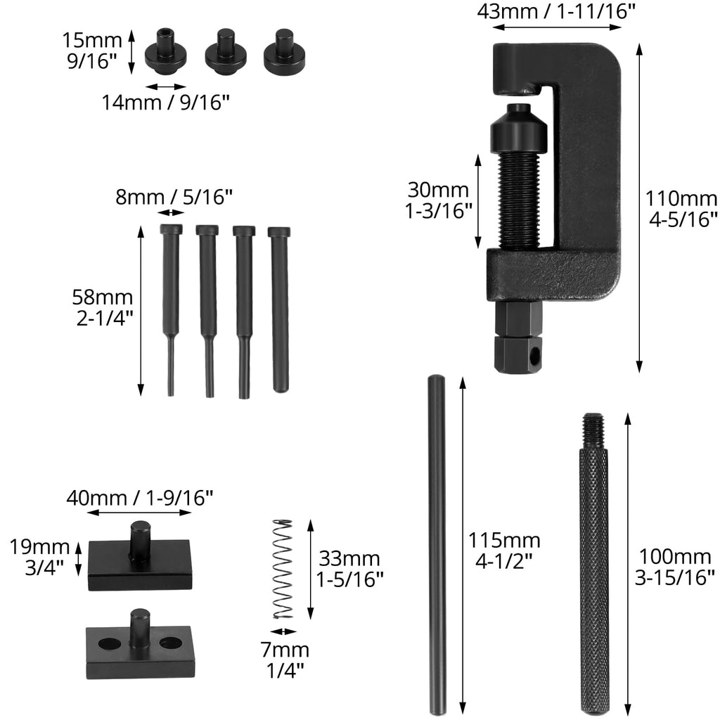 Motorcycle Chain Breaker Tool 13pcs K873