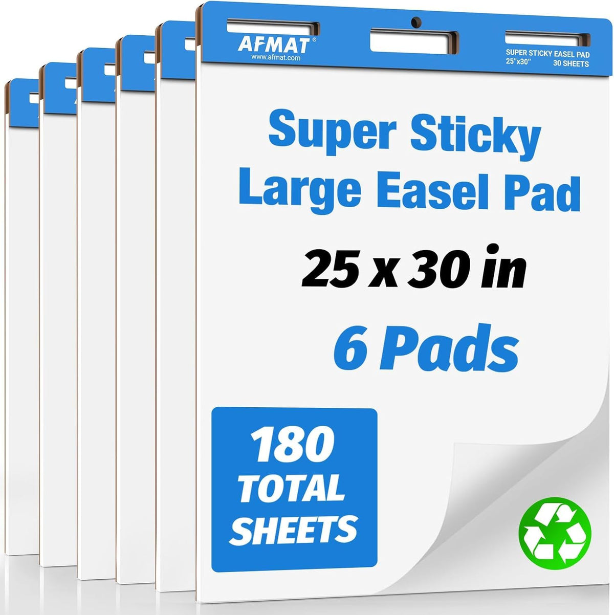 Self Stick Easel Pads 25 in x 30 in 30 Sheets 6 Pads L8191