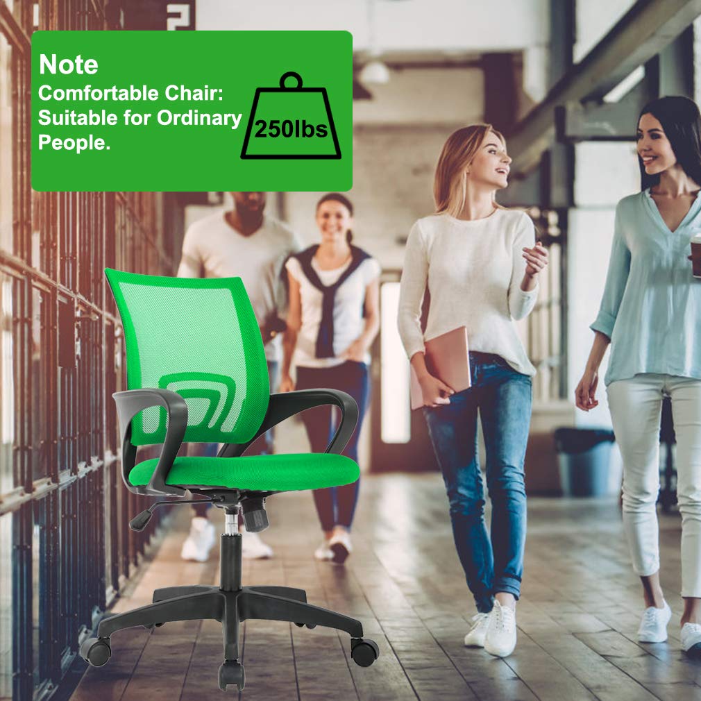 Ergonomic Mid-Back Swivel Office Chair F9342