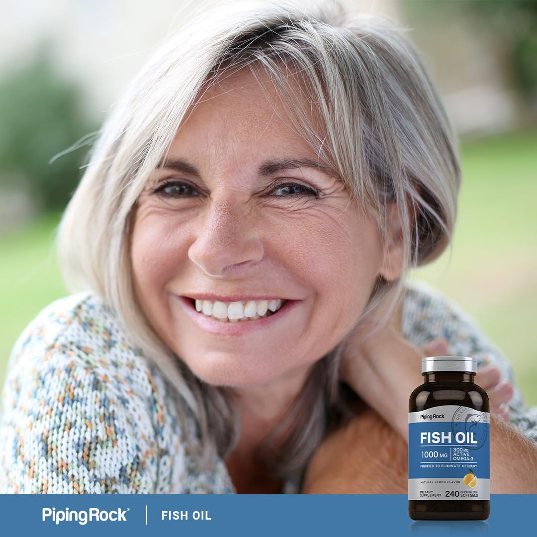 Fish Oil 1000mg 240 Softgels Omega-3 F336