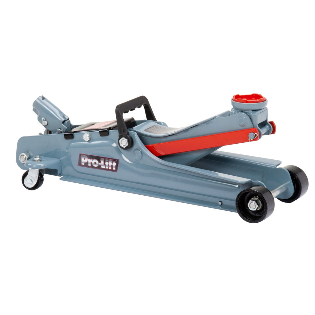 2 Ton Low Profile Floor Jack + 3 Ton Jack Stands, Black and Red M835