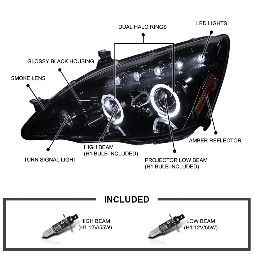 Dual Halo Projector Headlights O616913