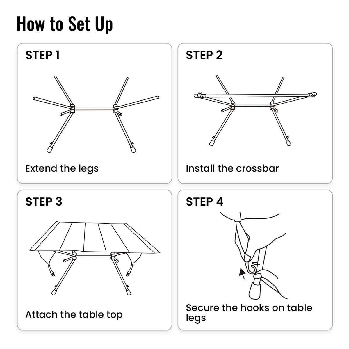 Ultralight Foldable Camping Table 2.4 lbs Y481