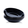 Black Ceramic Bowls Set of 4, 9 Inch 40 oz Microwave and Oven Safe I8953