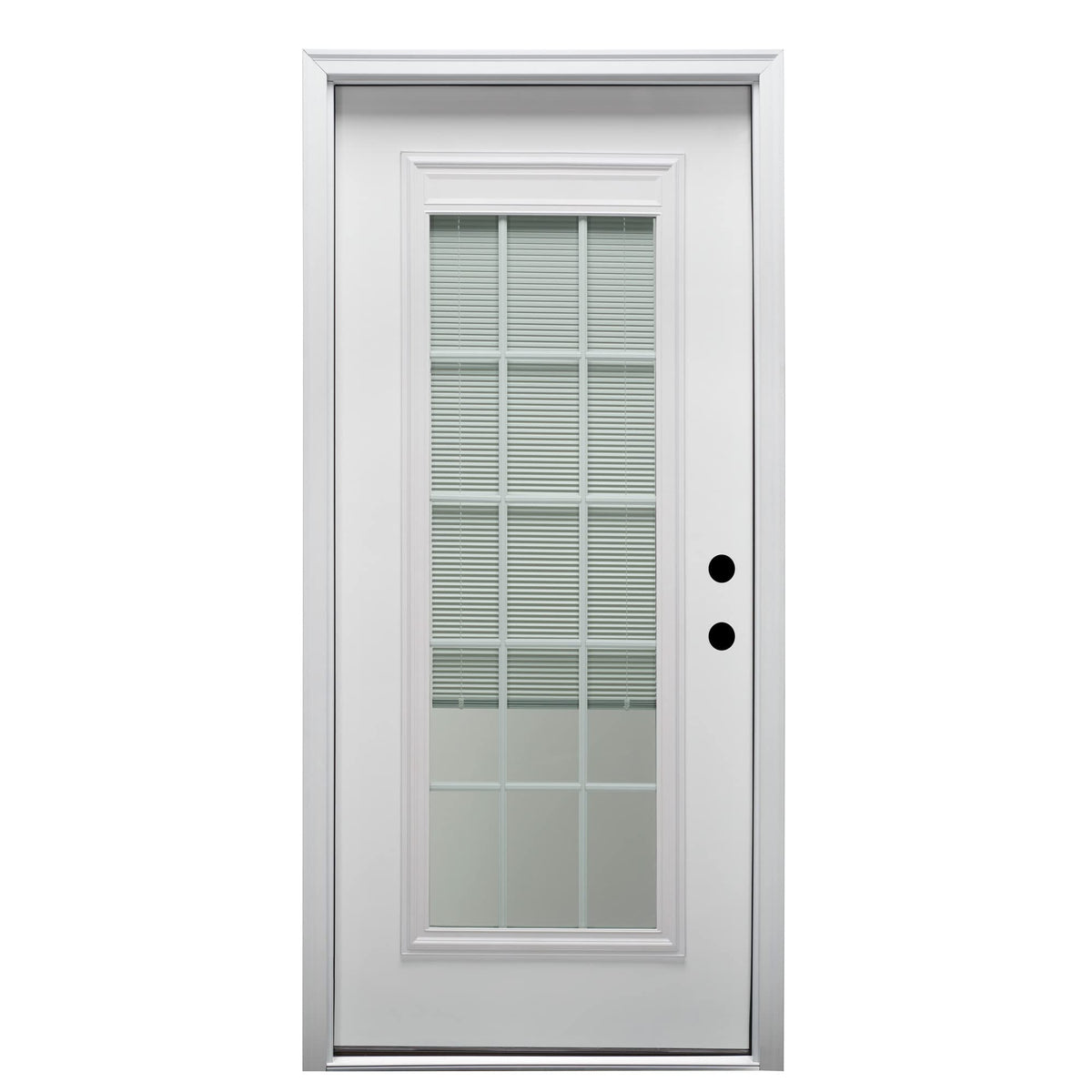 Primed Steel Prehung Door with Clear Low-E Glass 36" x 80" I31180