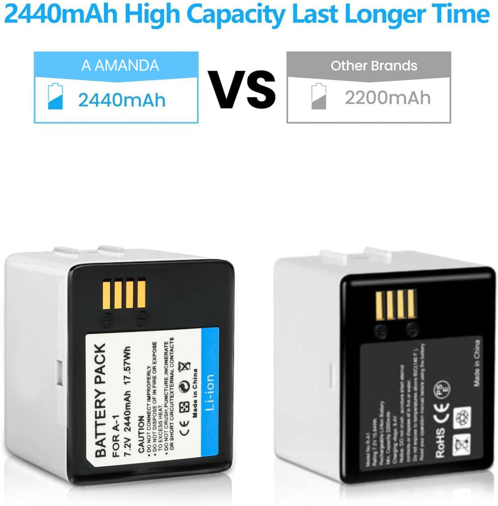 Rechargeable Battery 2Pack 2440mAh K3232