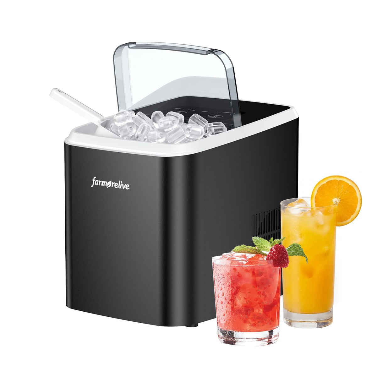 Portable Stainless Steel Ice Maker V2639