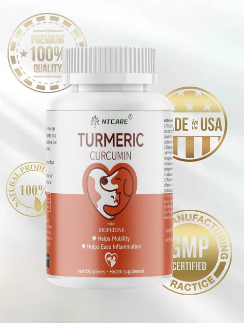 120 Chewable Tablets Turmeric Curcumin Dog Joint Support I9153