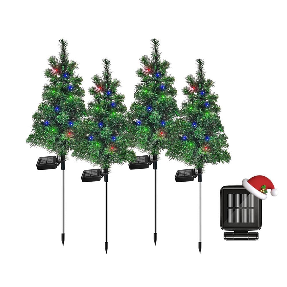 Solar Christmas Tree Garden Stake Lights Outdoor Waterproof V2528