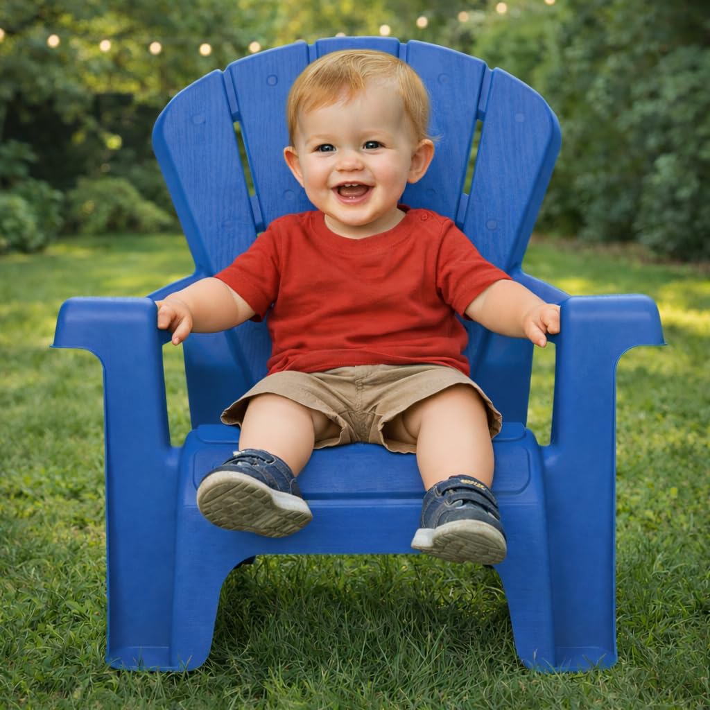 Blue 2 Pack Kids Outdoor Chair Set Z453