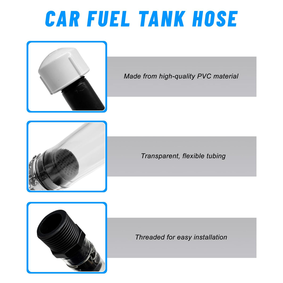 Clear Fuel Jug Hose Replacement M438