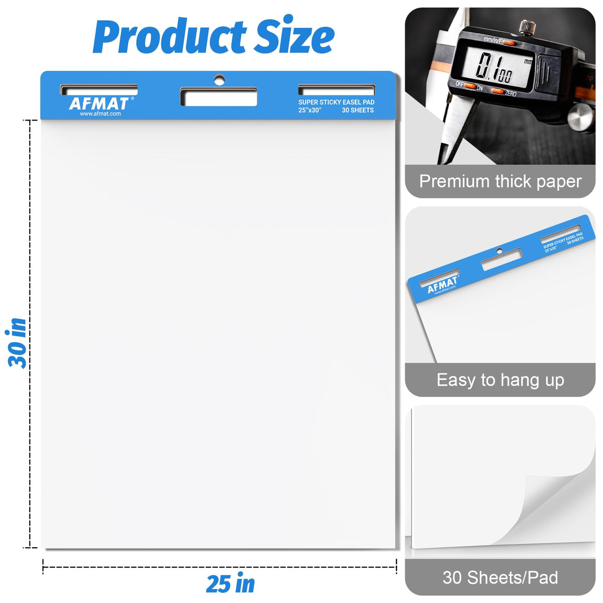 Self Stick Easel Pads 25 in x 30 in 30 Sheets 6 Pads L8191