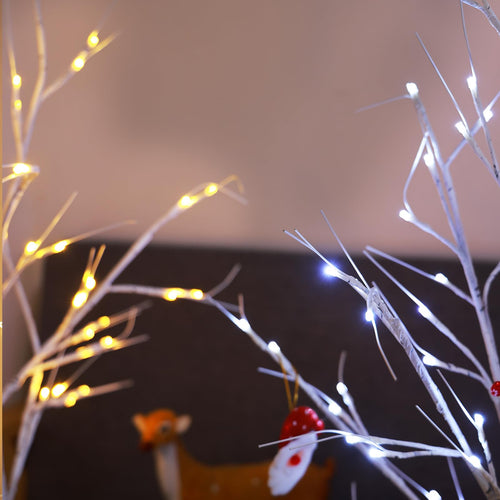 2-Pack 4FT Lighted Birch Tree B750322