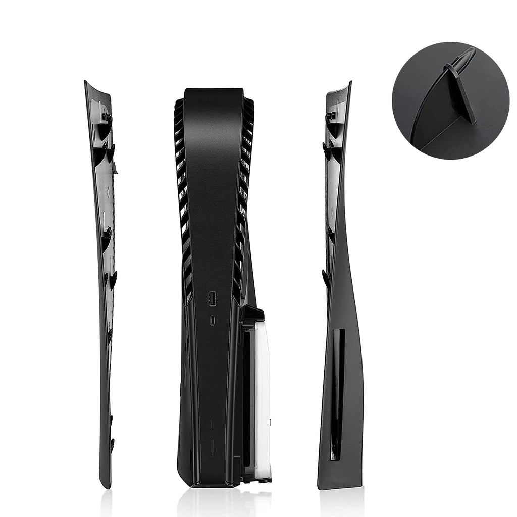 Black Face Plate Cover Shell for PS5 Disc Edition Console E822514
