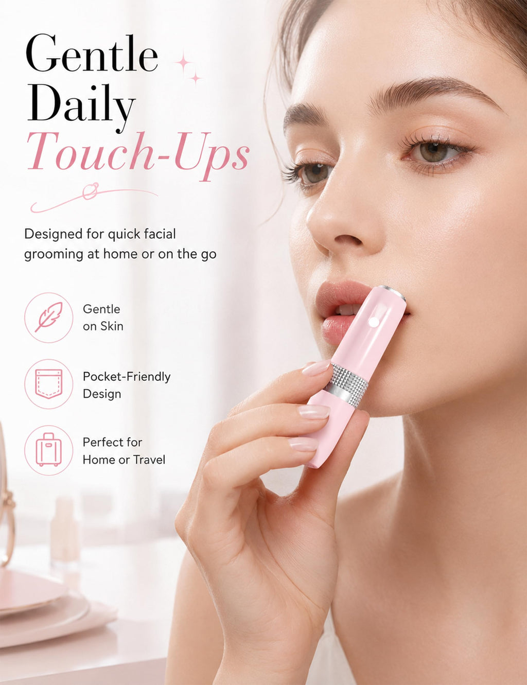 2-in-1 Facial Hair Removal and Eyebrow Trimmer R43054
