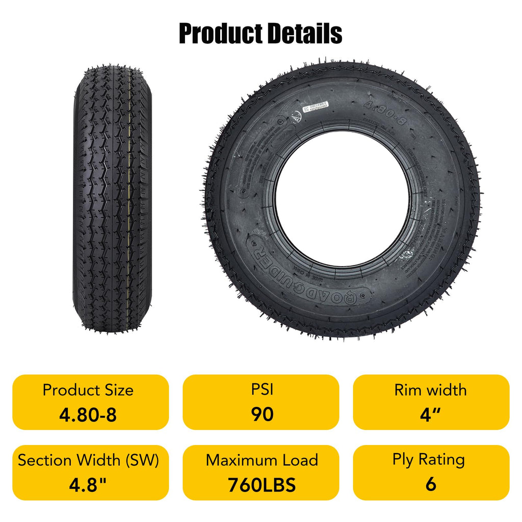 8 Inch Trailer Tires 2 Pack Z243609