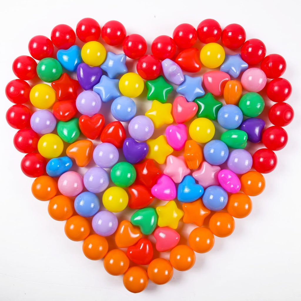 Pack of 100 200 500 BPA Free Non-Toxic Crush Proof Play Balls U603588