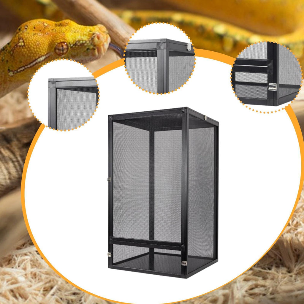 Aluminum Reptile Terrarium with Screen 45x45x80cm H540453