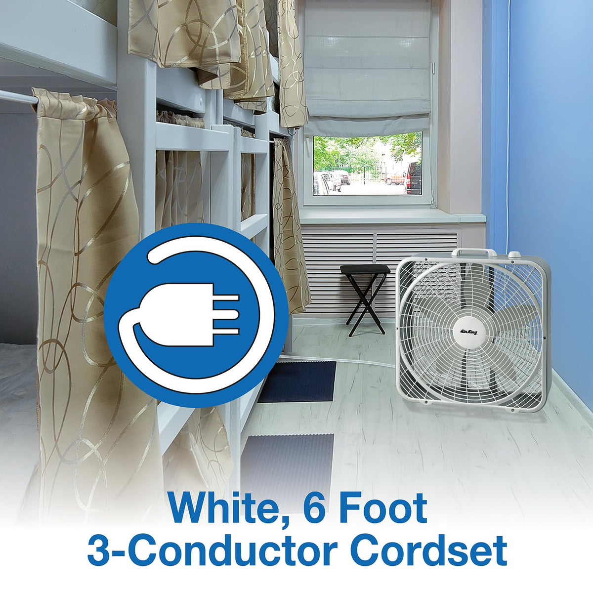 20-Inch 3-Speed Box Fan, White B24804