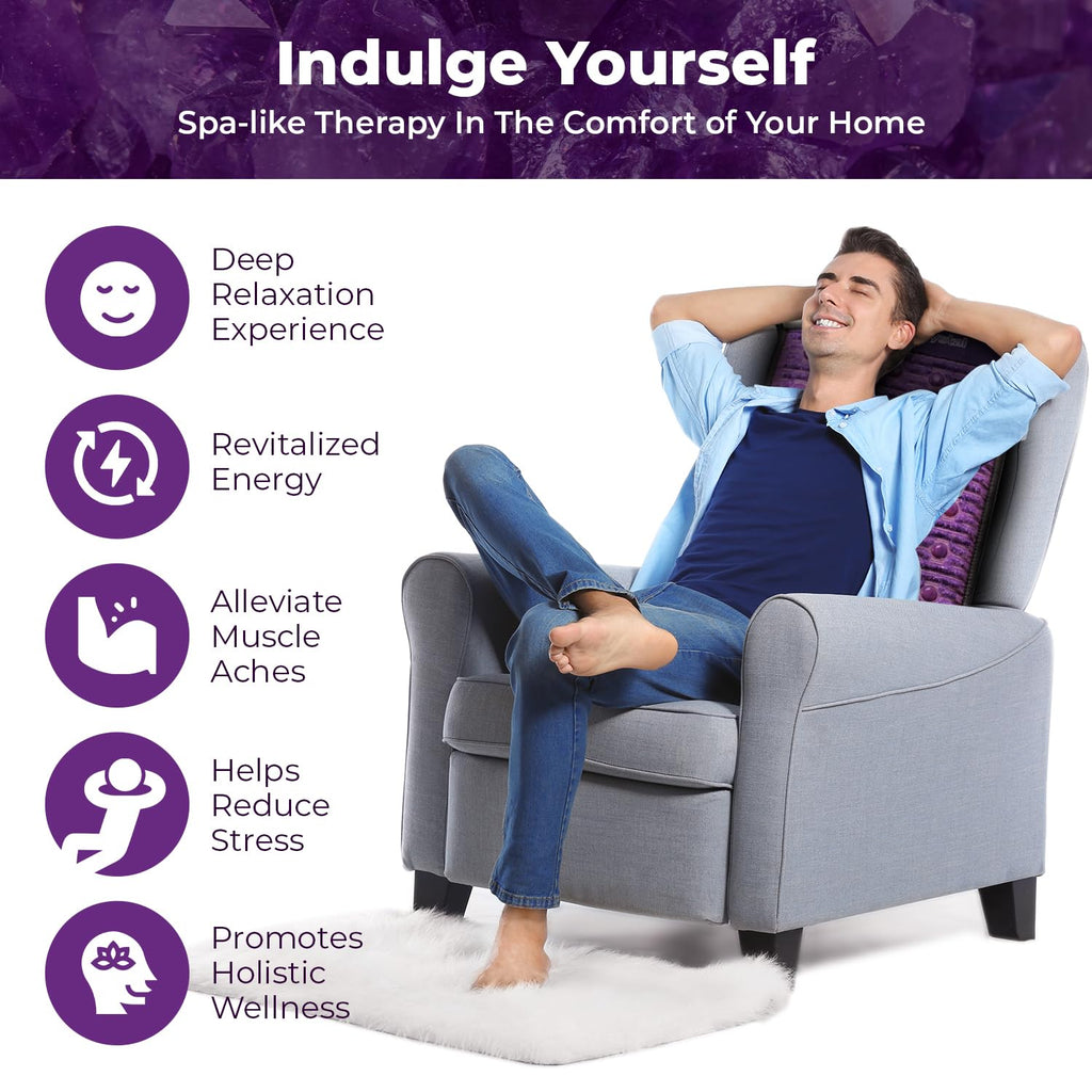 Far Infrared Amethyst Heating Pad Mini 32" L x 20"W R525858