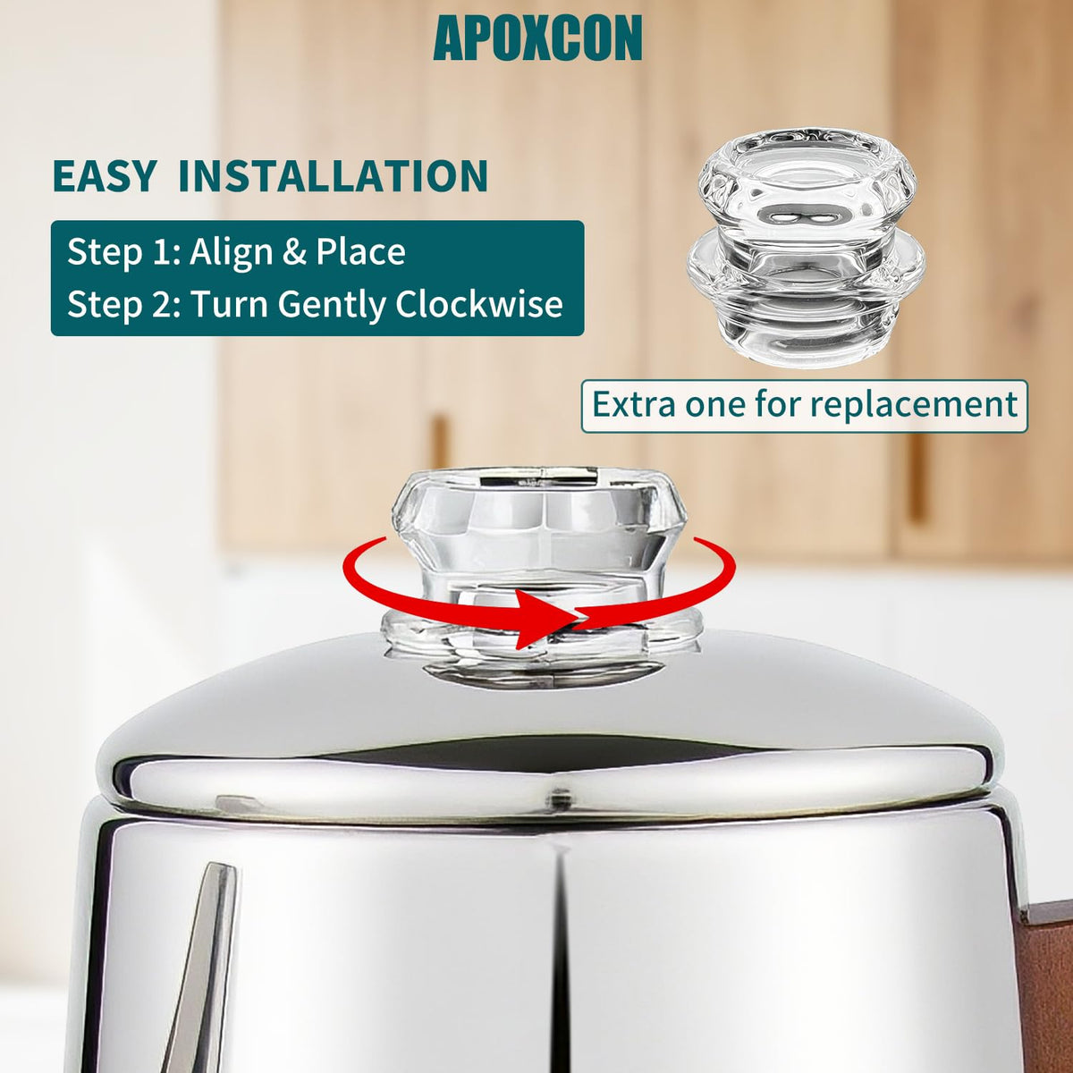 Electric Stainless Steel Coffee Percolator 8 Cup Z18122