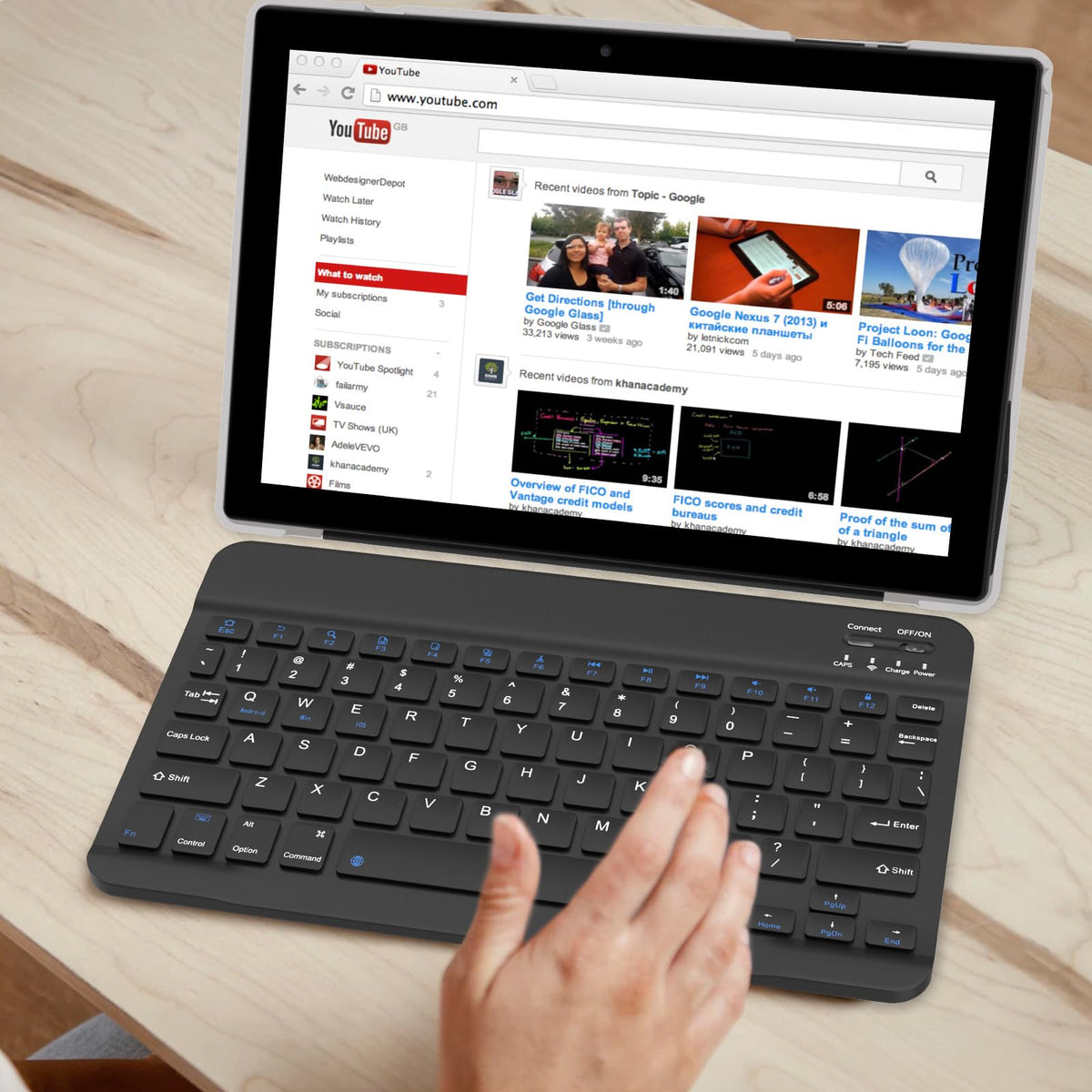 10 inch Tablet with Keyboard 2 in 1 Android 15 8GB+32GB 6000mAh V12777