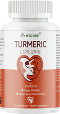 120 Chewable Tablets Turmeric Curcumin Dog Joint Support I9153
