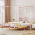 Full Size Canopy Bed Frame with 4 Posters T27681