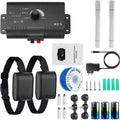 Electric Dog Fence System with 2 Collars V7584