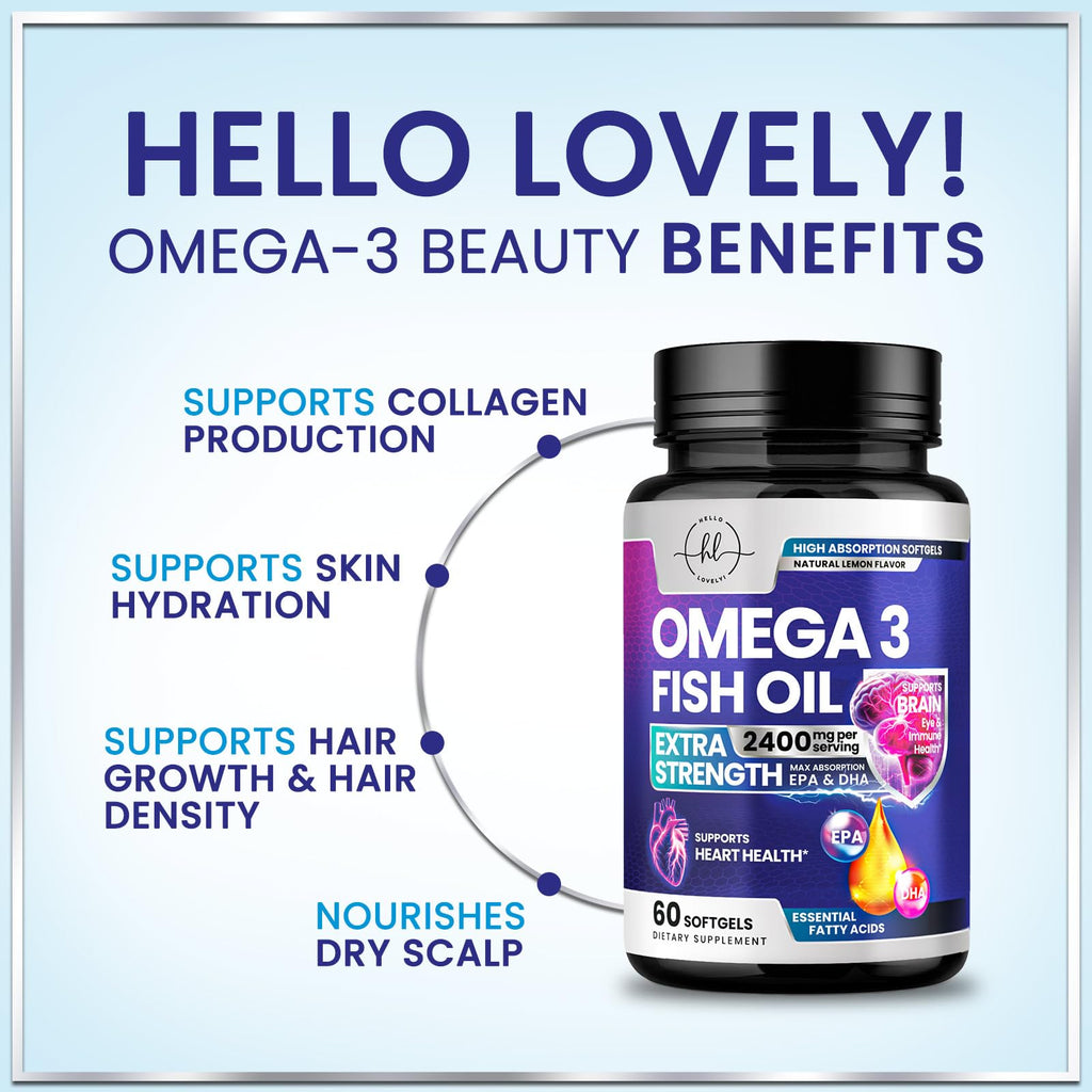 2400mg Omega 3 Fish Oil Softgels Y5093